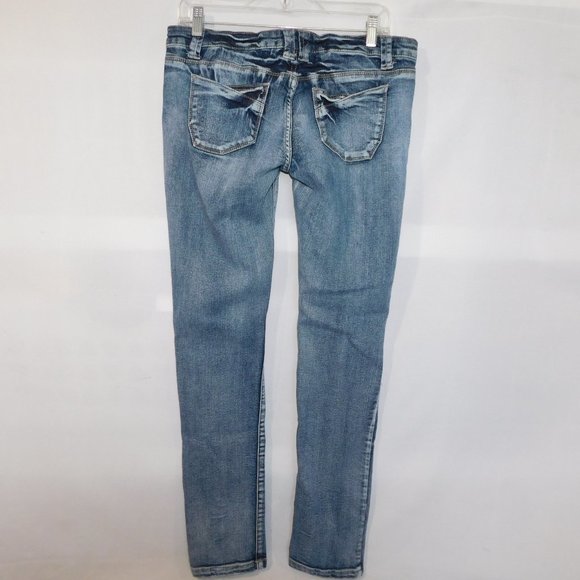 Bluenotes Womens 32 x 31" low Rise Skinny blue Jeans ** READ - Picture 7 of 10